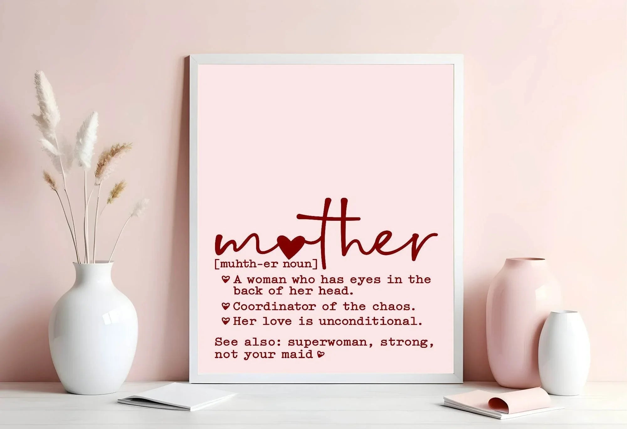 Mother Definition Print | Mother's Day Wall Art - Larosier Prints
