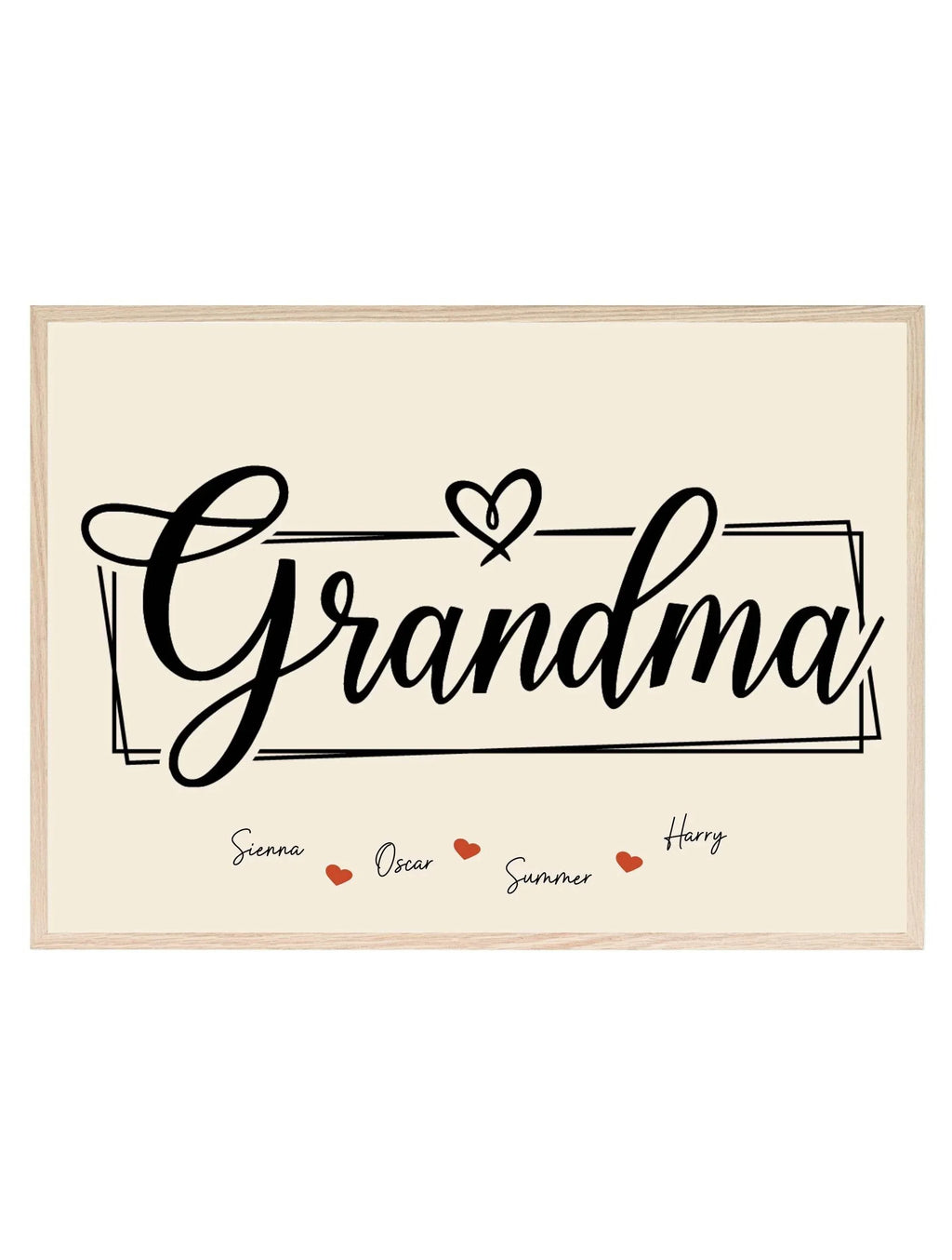 Personalised Grandma Print | Family Wall Art - Larosier Prints