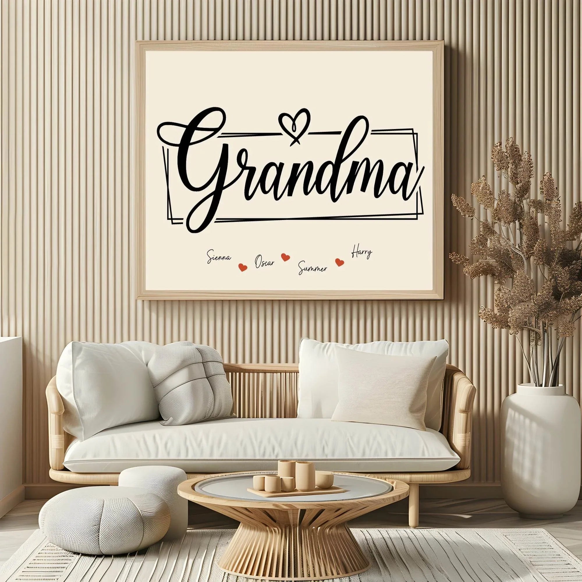Personalised Grandma Print | Family Wall Art - Larosier Prints