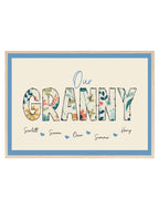Personalised Our Granny Print | Family Wall Art - Larosier Prints