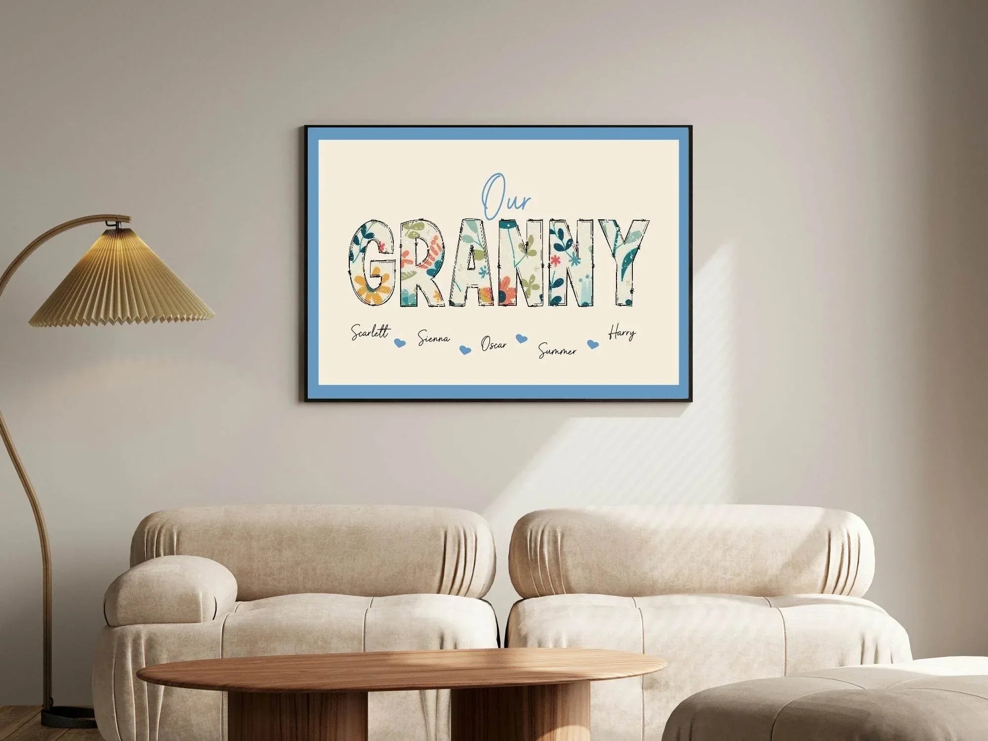 Personalised Our Granny Print | Family Wall Art - Larosier Prints