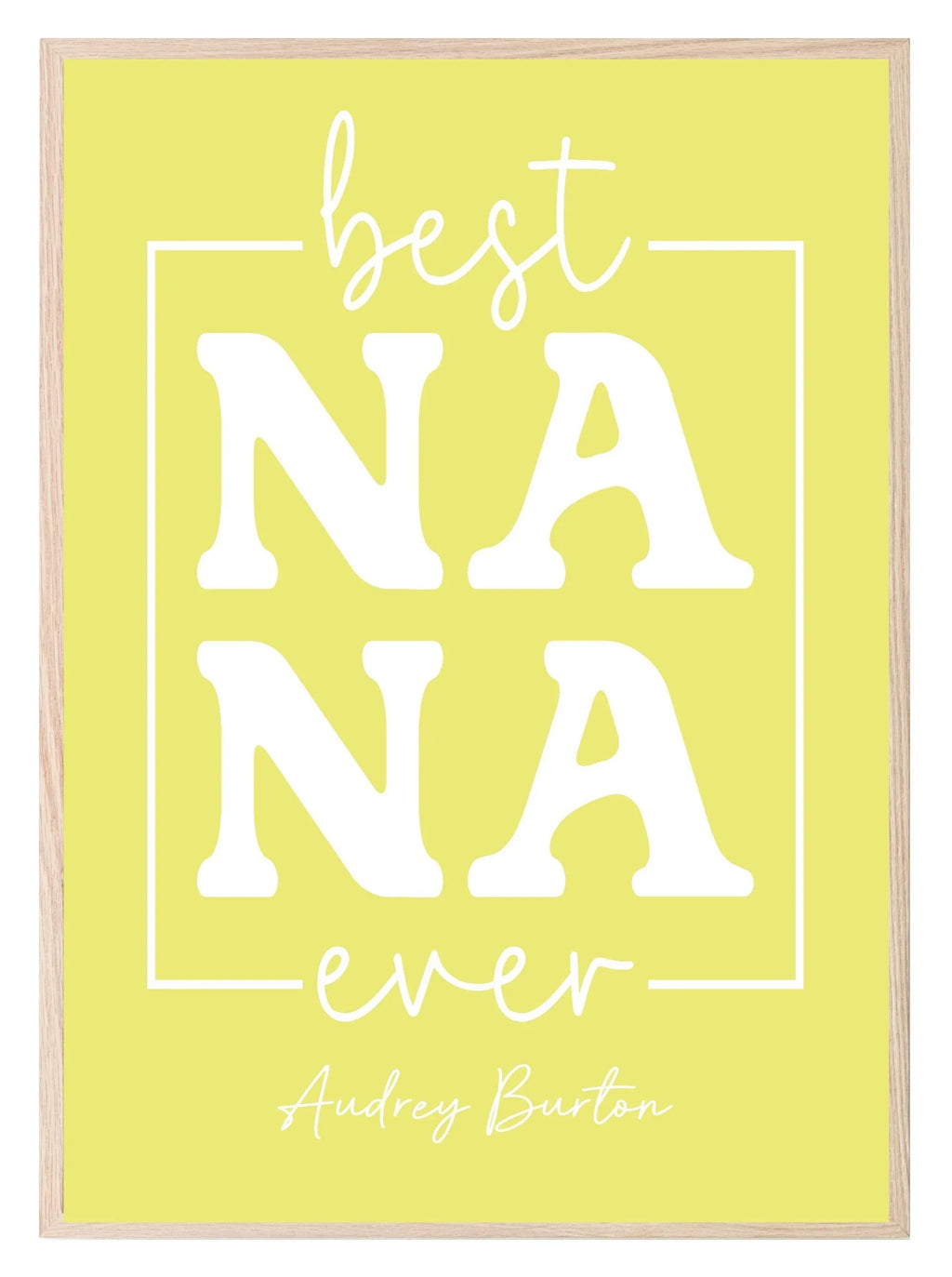 Best Nana Ever Print | Mother's Day Wall Art - Larosier Prints