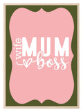 Wife Mum Boss Print | Mother's Day Wall Art - Larosier Prints