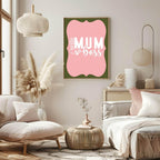 Wife Mum Boss Print | Mother's Day Wall Art - Larosier Prints