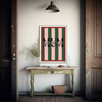Personalised Stripe Mum Print | Family Wall Art - Larosier Prints