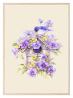 Spring Birdhouse Print | Spring Collection | Floral Wall Art - Larosier Prints