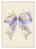 Floral Bow Print | Spring Collection Wall Art - Larosier Prints