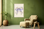 Floral Bow Print | Spring Collection Wall Art - Larosier Prints