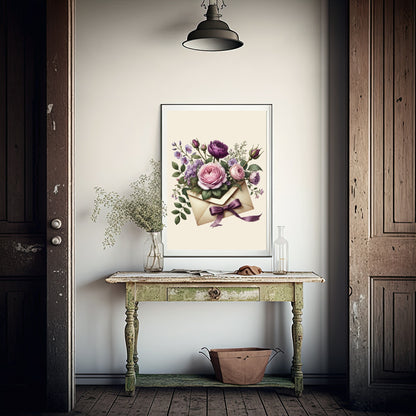 Floral Letter Print | Spring Collection Wall Art