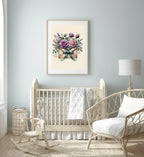 Floral Letter Print | Spring Collection Wall Art - Larosier Prints