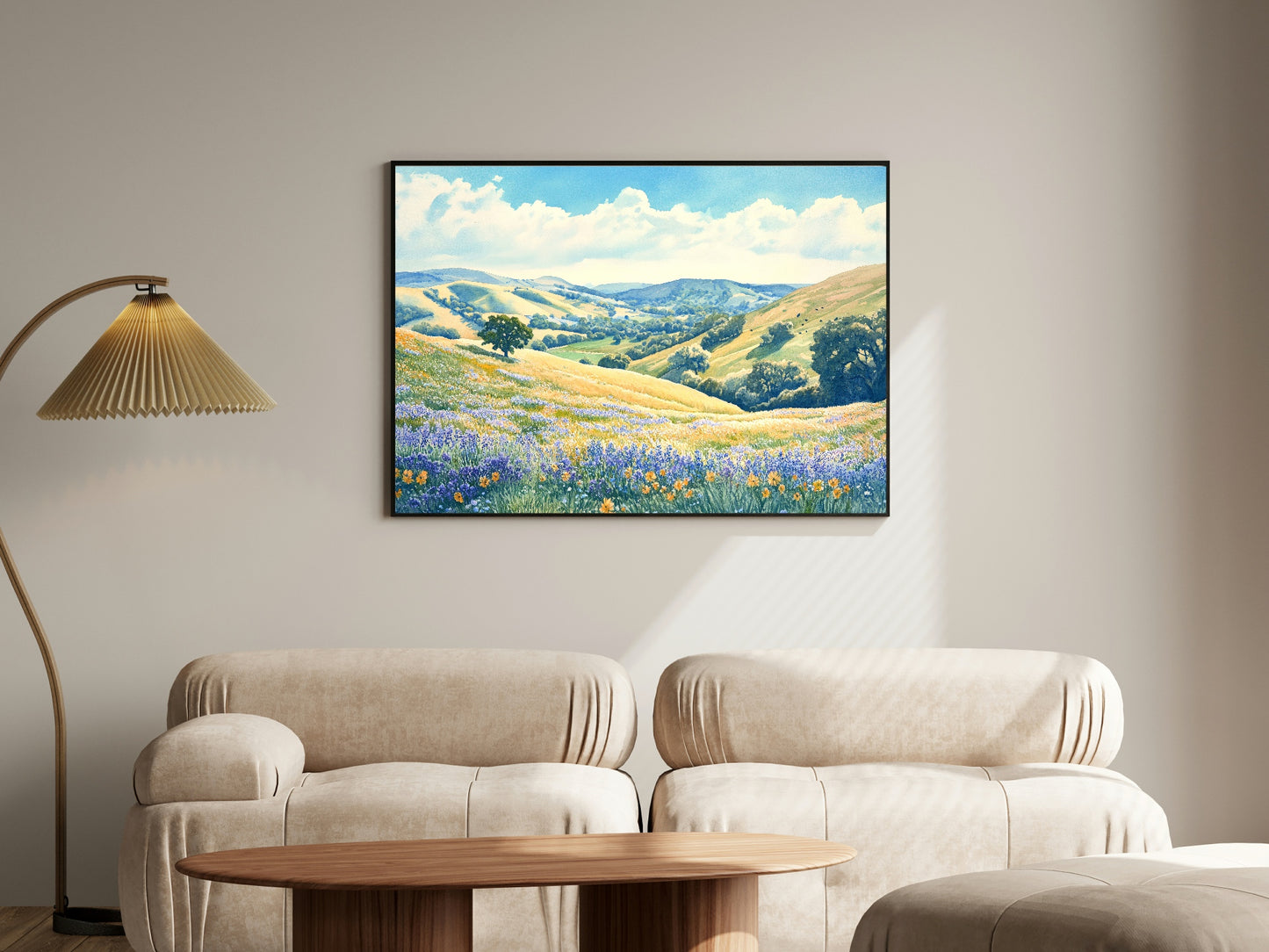 Spring Landscape Prints | Floral Hills | Spring Collection Wall Art