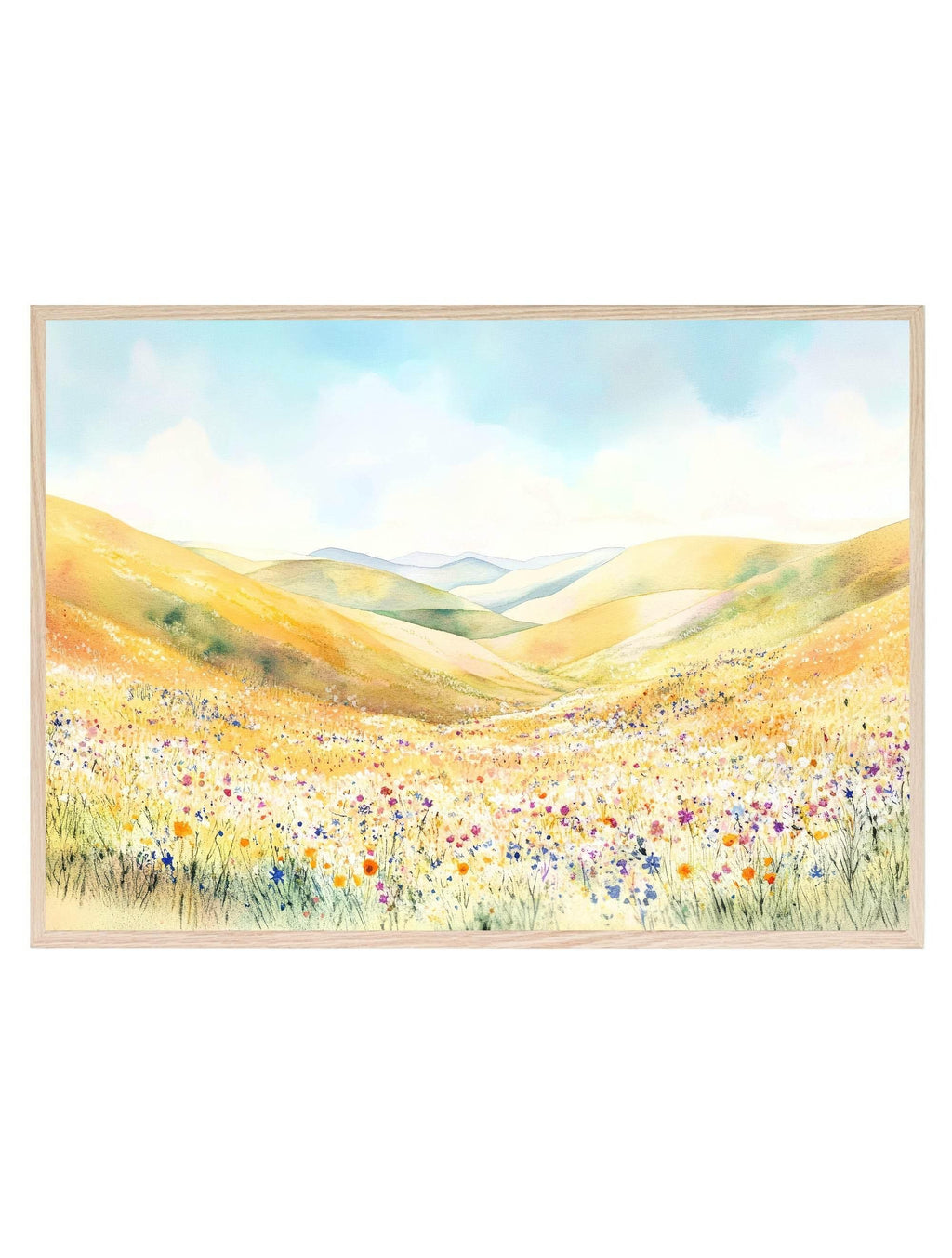 Spring Landscape Prints | Floral Hills | Spring Collection Wall Art - Larosier Prints