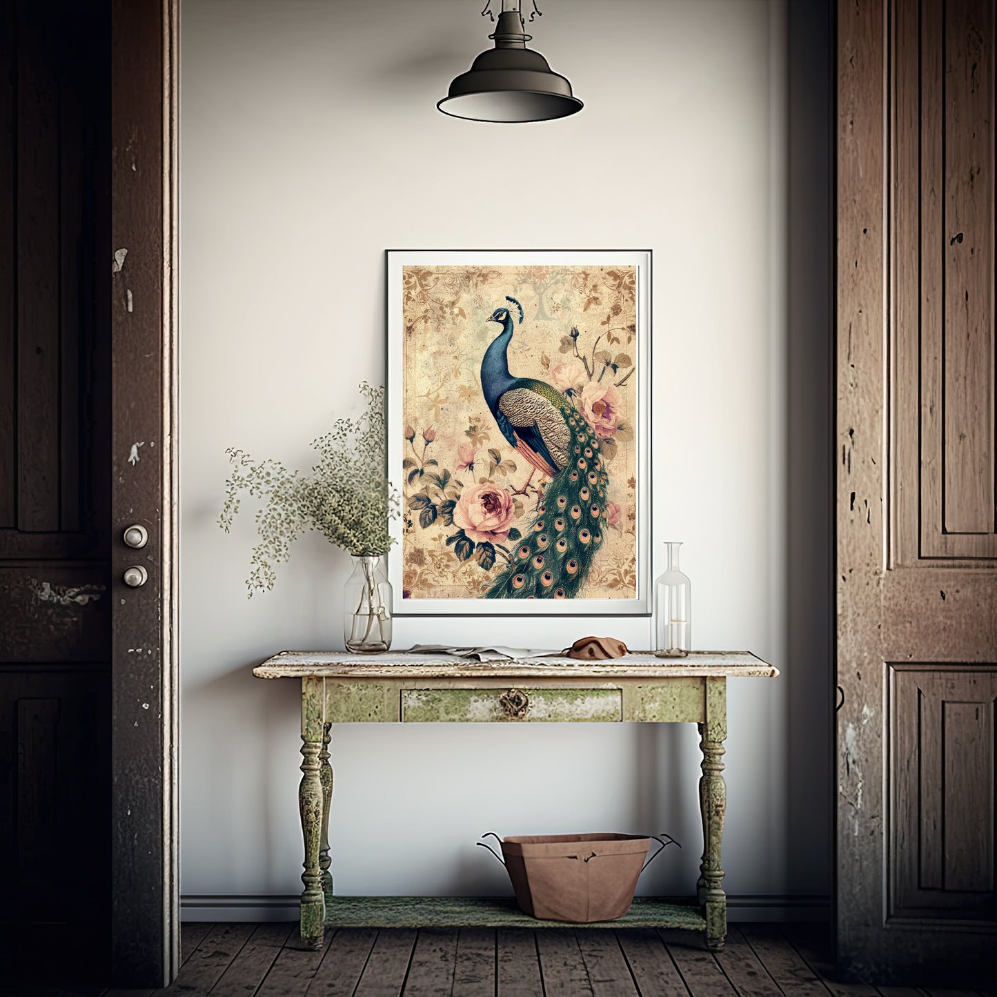 Vintage Peacock Prints | Floral | Spring Collection Wall Art