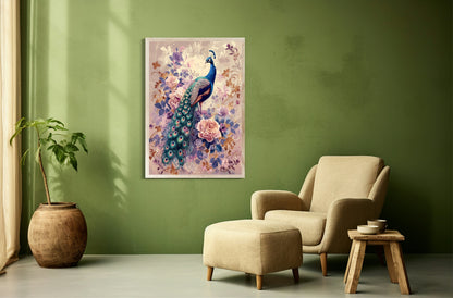 Vintage Peacock Prints | Floral | Spring Collection Wall Art