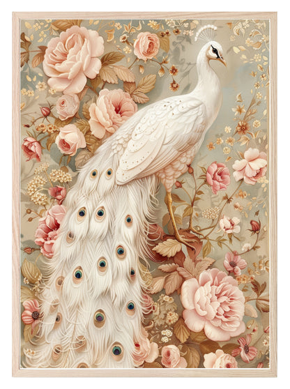 Vintage Peacock Prints | Floral | Spring Collection Wall Art