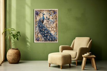 Vintage Peacock Prints | Floral | Spring Collection Wall Art