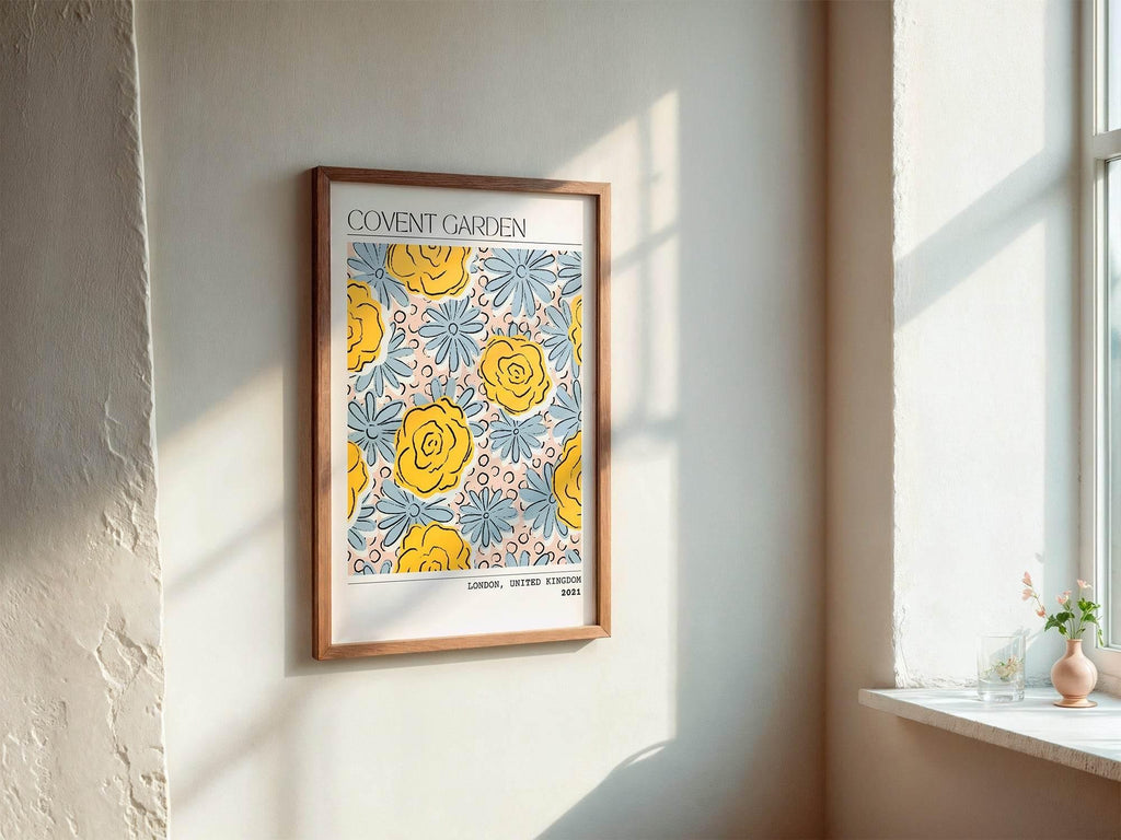 Covent Garden Flower Market Print | Floral Travel Wall Art - Larosier Prints