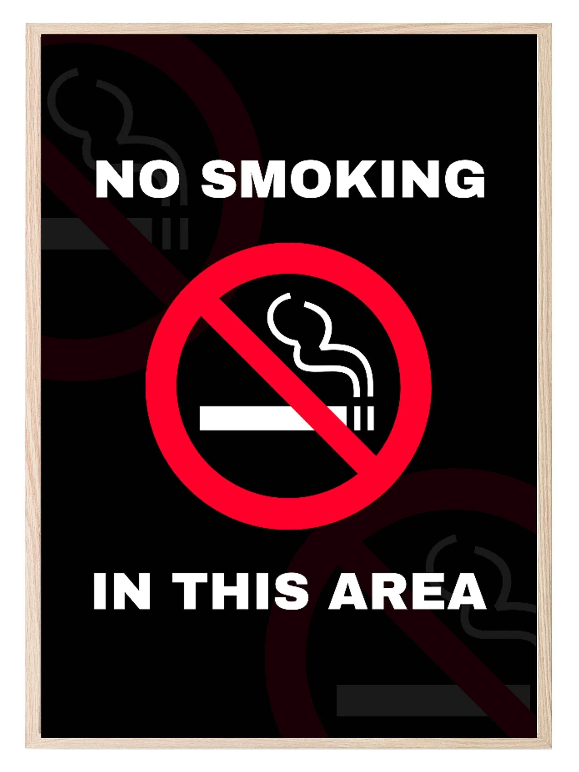 No Smoking Print | Useful & Fun Wall Art - Larosier Prints