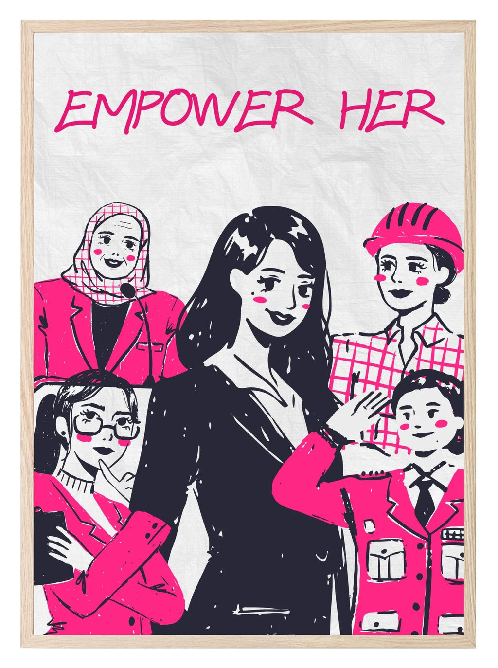 Empower Her Print | Inspirational Kids Wall Art - Larosier Prints