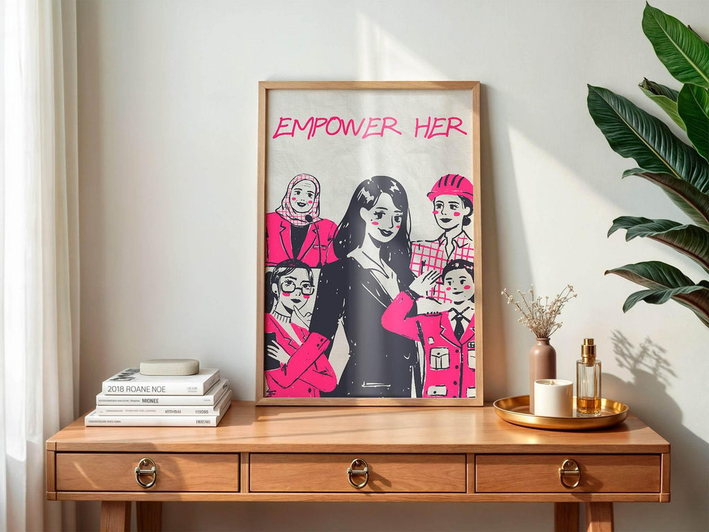 Empower Her Print | Inspirational Kids Wall Art - Larosier Prints