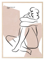 Abstract Body Line Art Print | Modern Wall Art - Larosier Prints