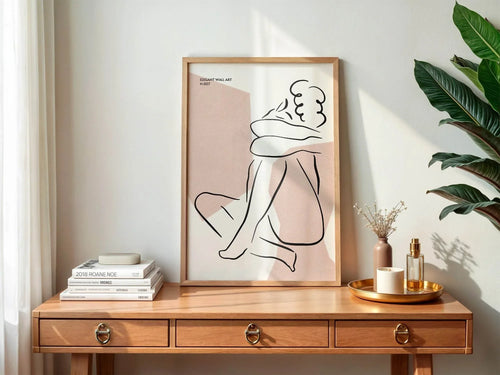 Abstract Body Line Art Print | Modern Wall Art - Larosier Prints