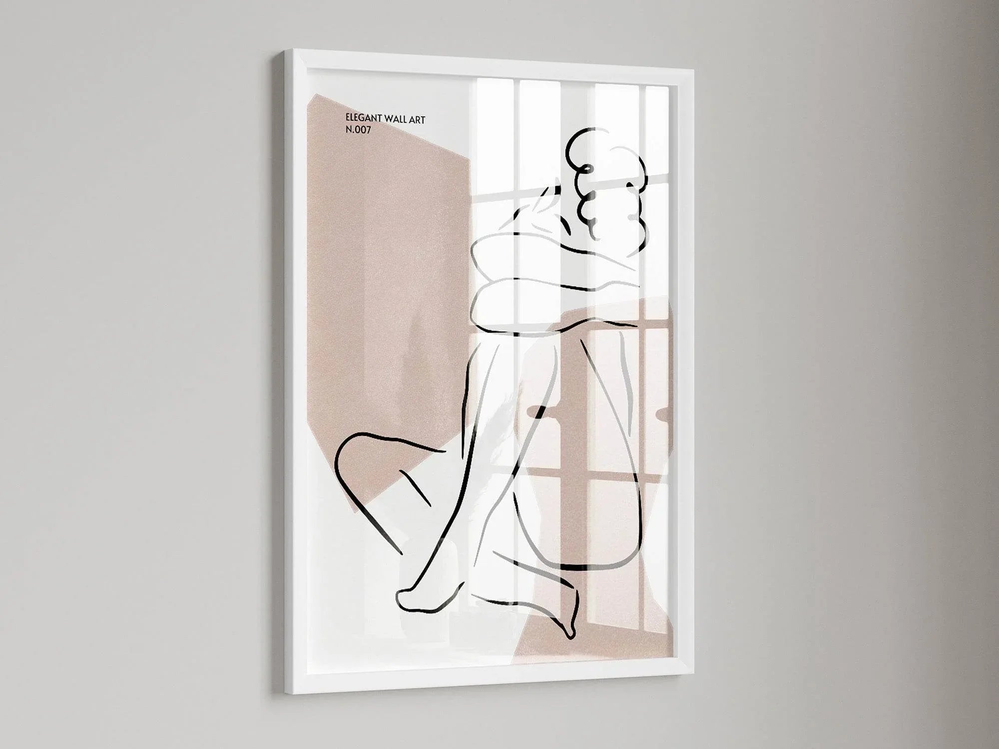 Abstract Body Line Art Print | Modern Wall Art - Larosier Prints