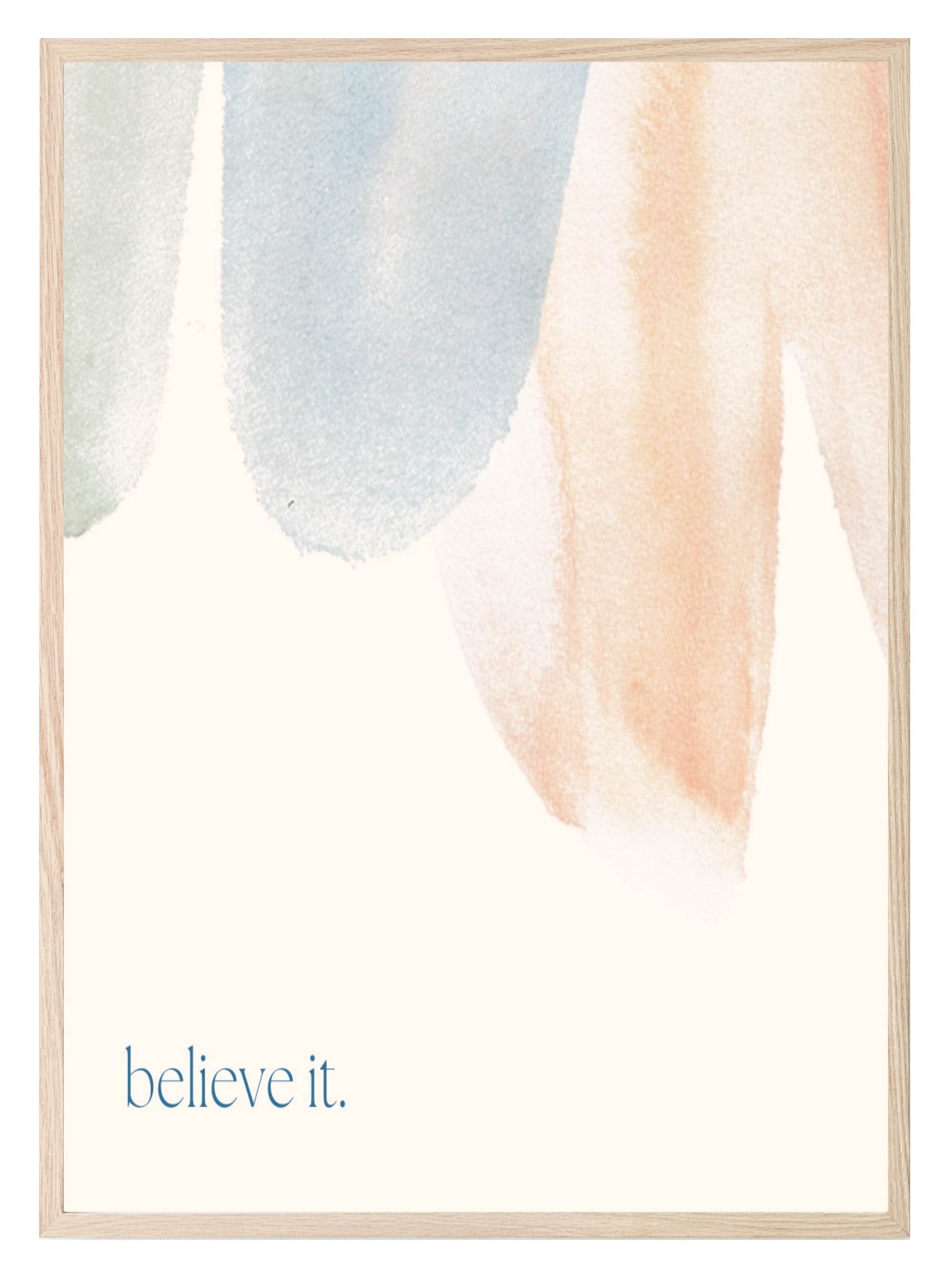 Believe It Print | Abstract Wall Art