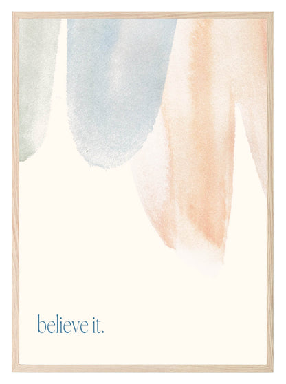 Believe It Print | Abstract Wall Art
