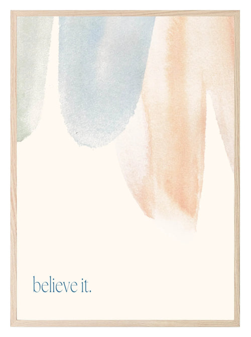 Believe It Print | Abstract Wall Art - Larosier Prints