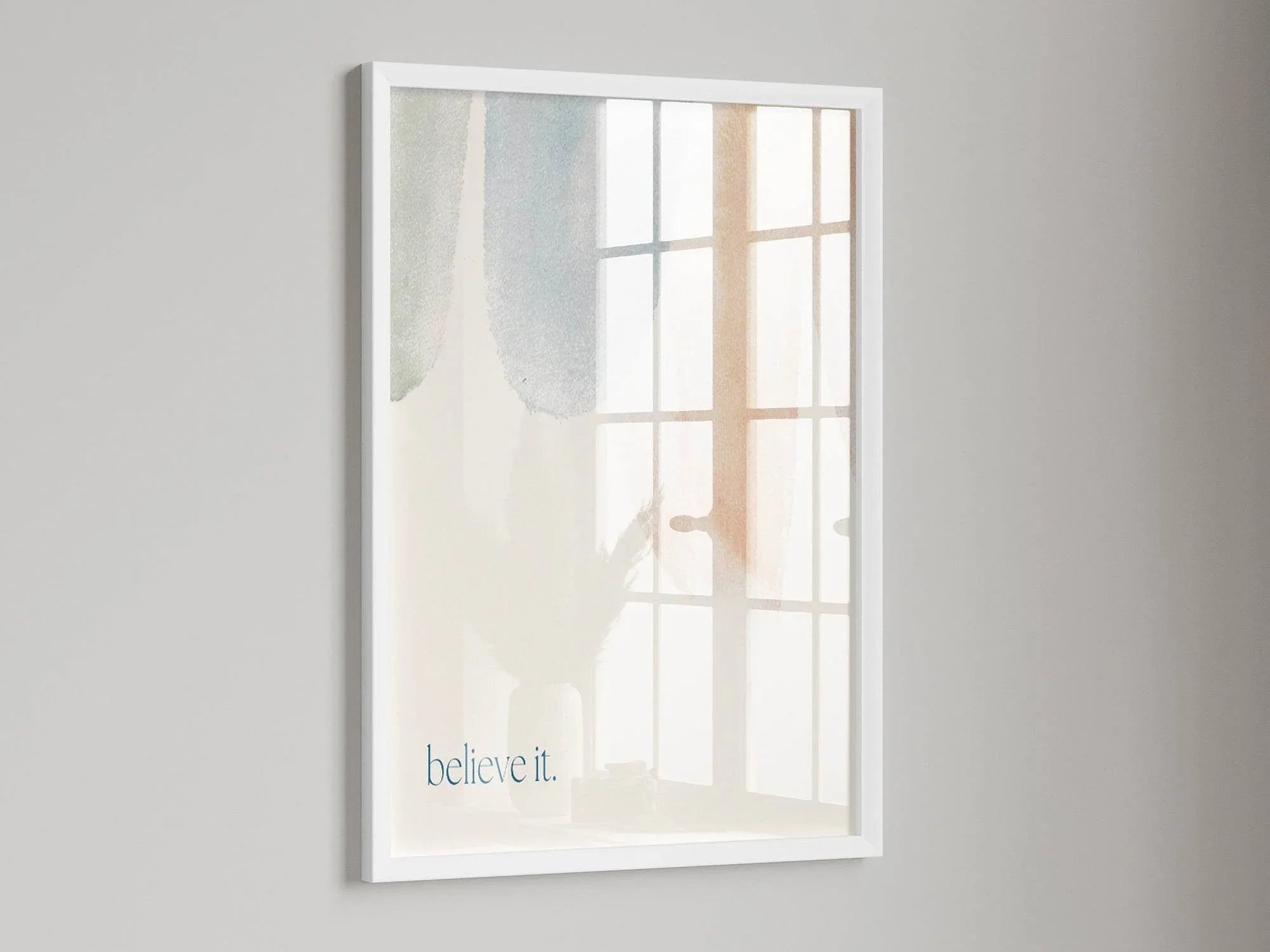Believe It Print | Abstract Wall Art - Larosier Prints