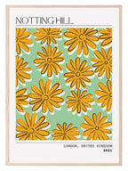 Notting Hill Flower Market Print | Floral Travel Wall Art - Larosier Prints