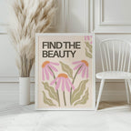 Find The Beauty Print | Floral Wall Art - Larosier Prints