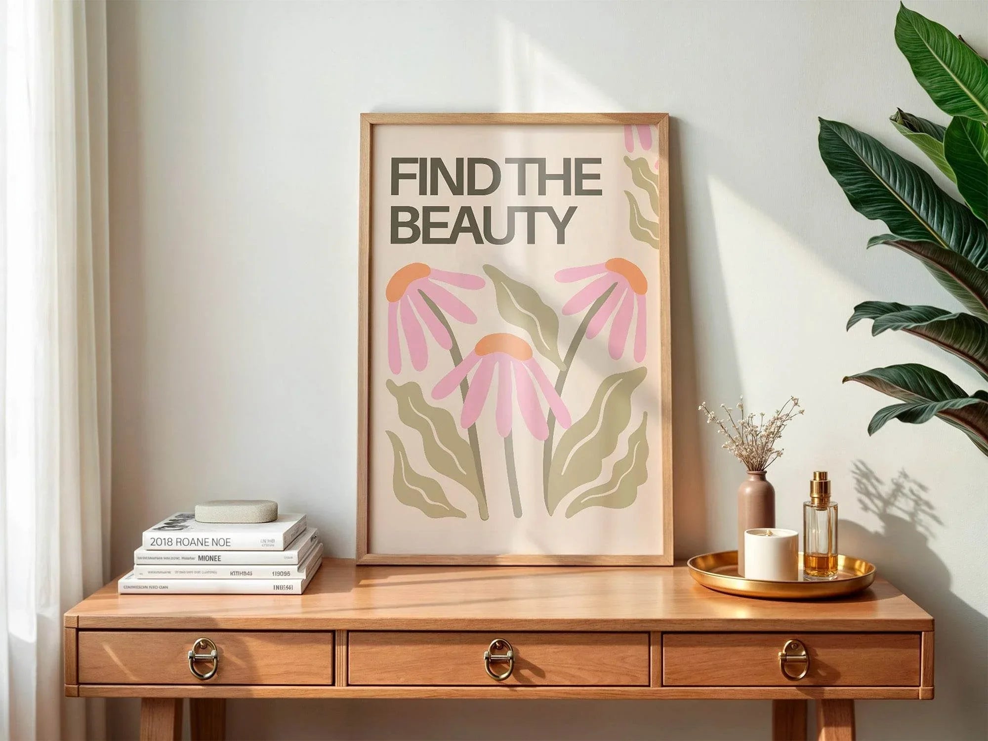 Find The Beauty Print | Floral Wall Art - Larosier Prints