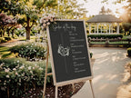 Gothic Order Of The Day Wedding Party Sign - Larosier Prints