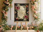 Gothic Floral Wedding Order of the Day Sign | Personalised