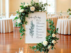 Eucalyptus Order Of The Day Wedding Party Sign - Larosier Prints