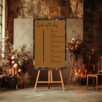 Moody Floral Wedding In Loving Memory Sign
