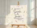 Spring Flowers Engagement Welcome Party Sign - Larosier Prints
