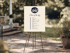 Celestial Swan wedding order of the day