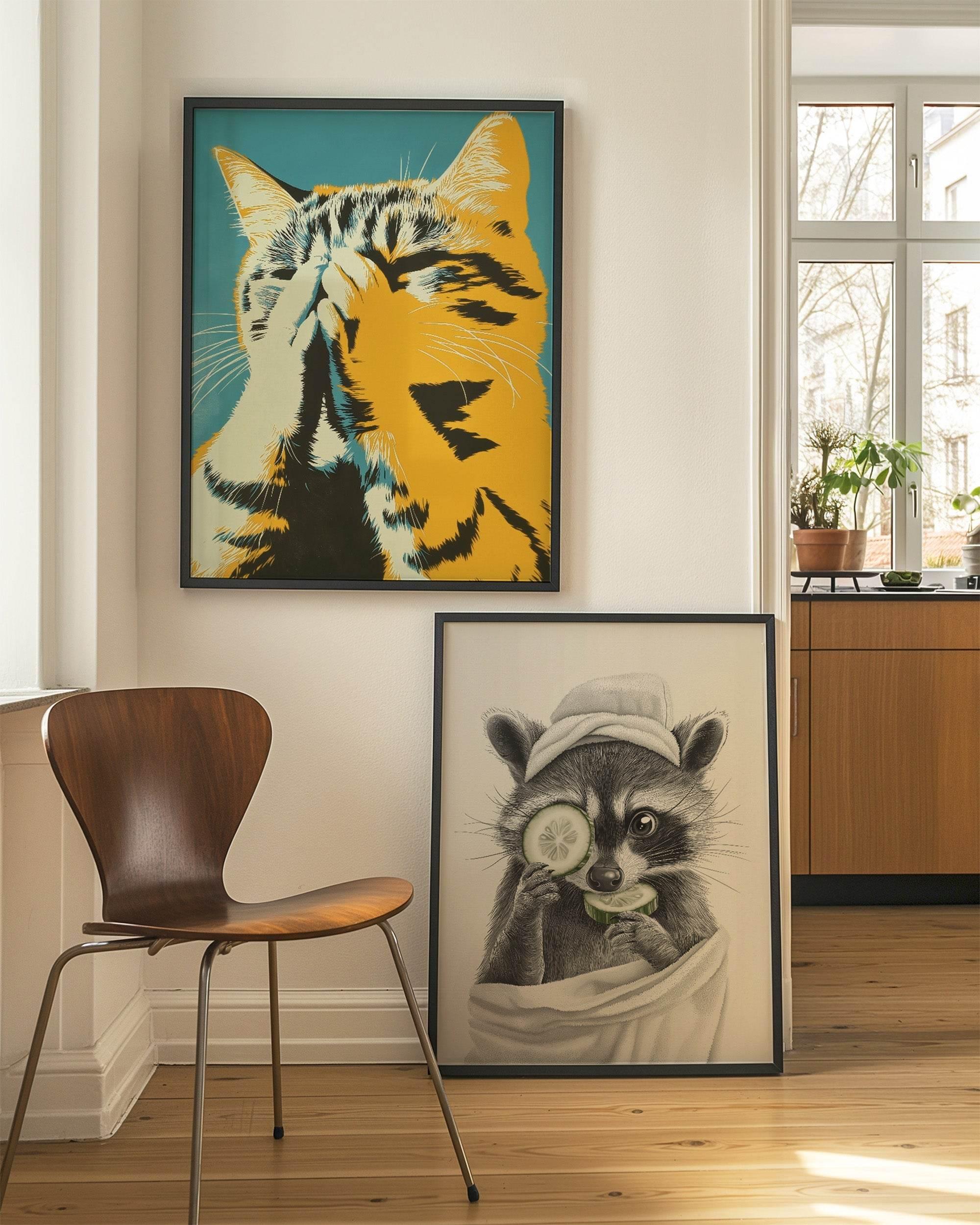 Raccoon Print - Larosier Prints
