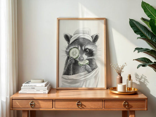 Raccoon Print