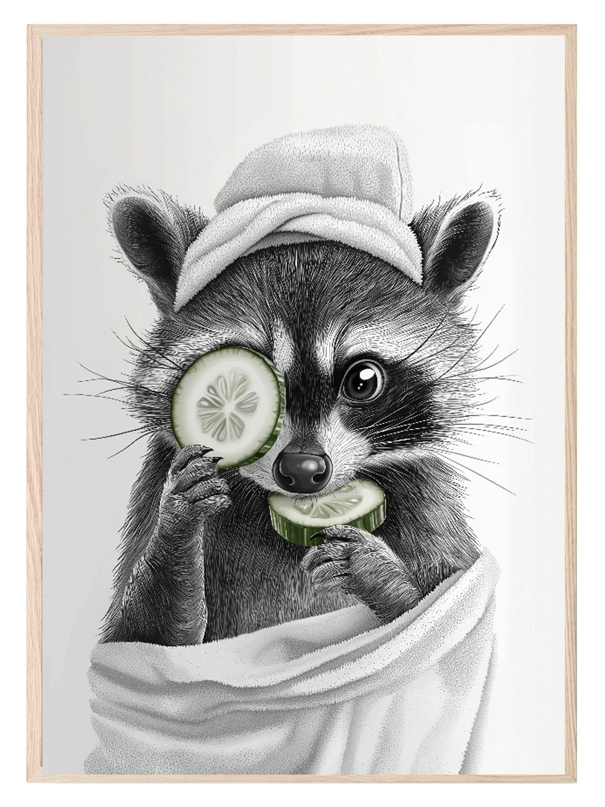 Raccoon Print - Larosier Prints