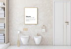 Deja Poo Print | Bathroom Wall Art - Larosier Prints
