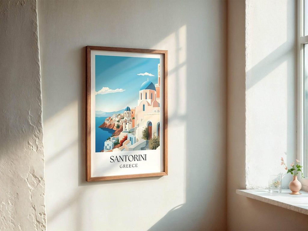 Santorini Greece Print | Travel Wall Art - Larosier Prints