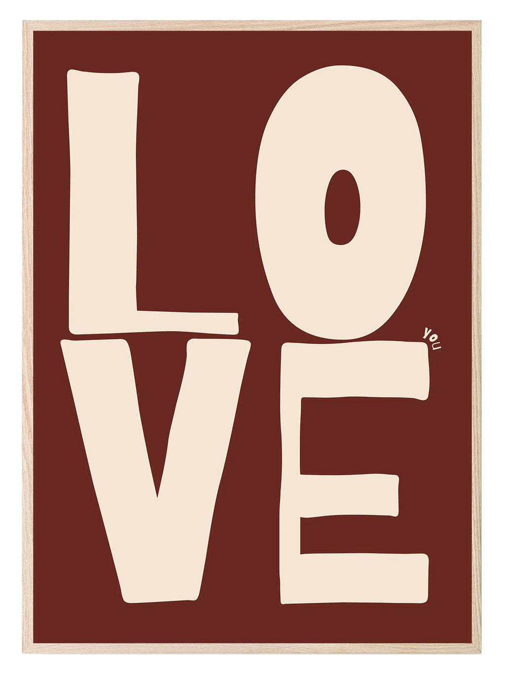 Love You Print | Romantic Wall Art - Larosier Prints
