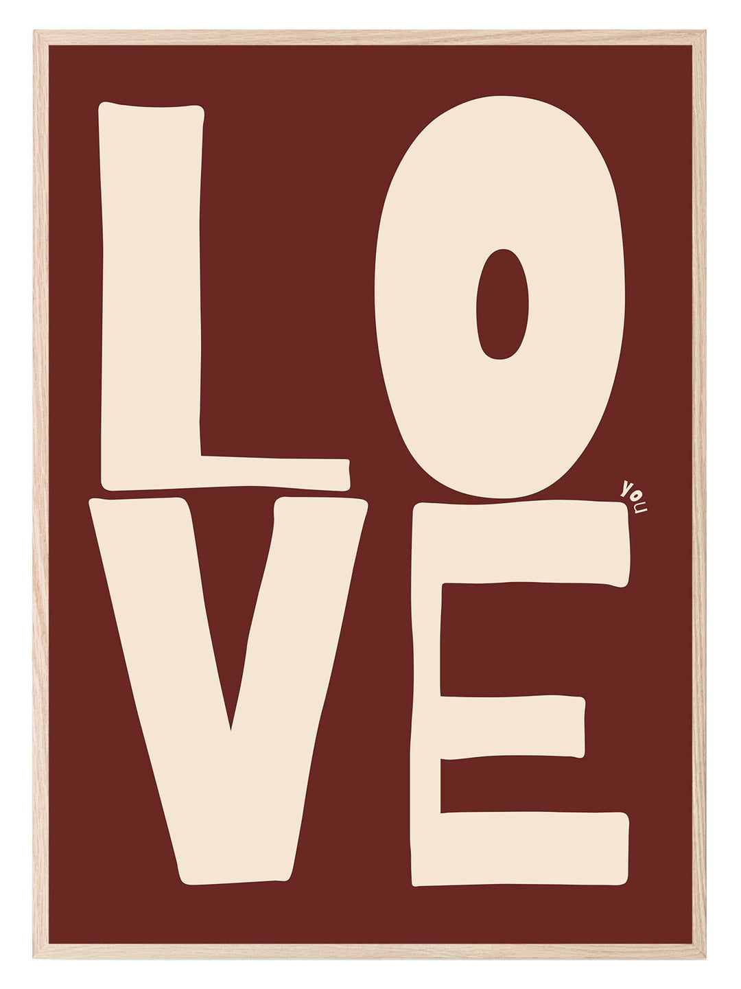 Love You Print | Romantic Wall Art