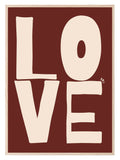 Love You Print | Romantic Wall Art - Larosier Prints