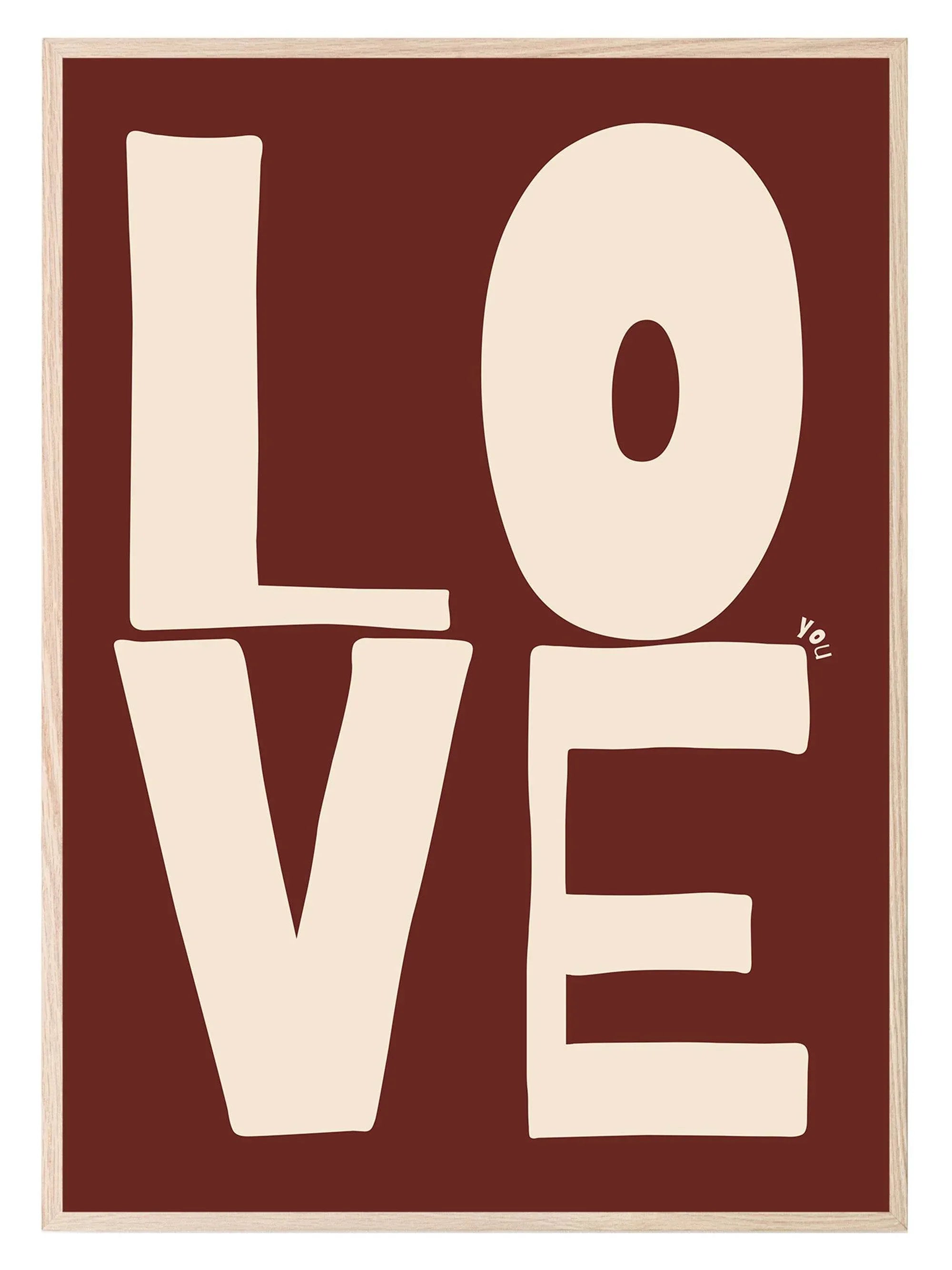Love You Print | Romantic Wall Art - Larosier Prints