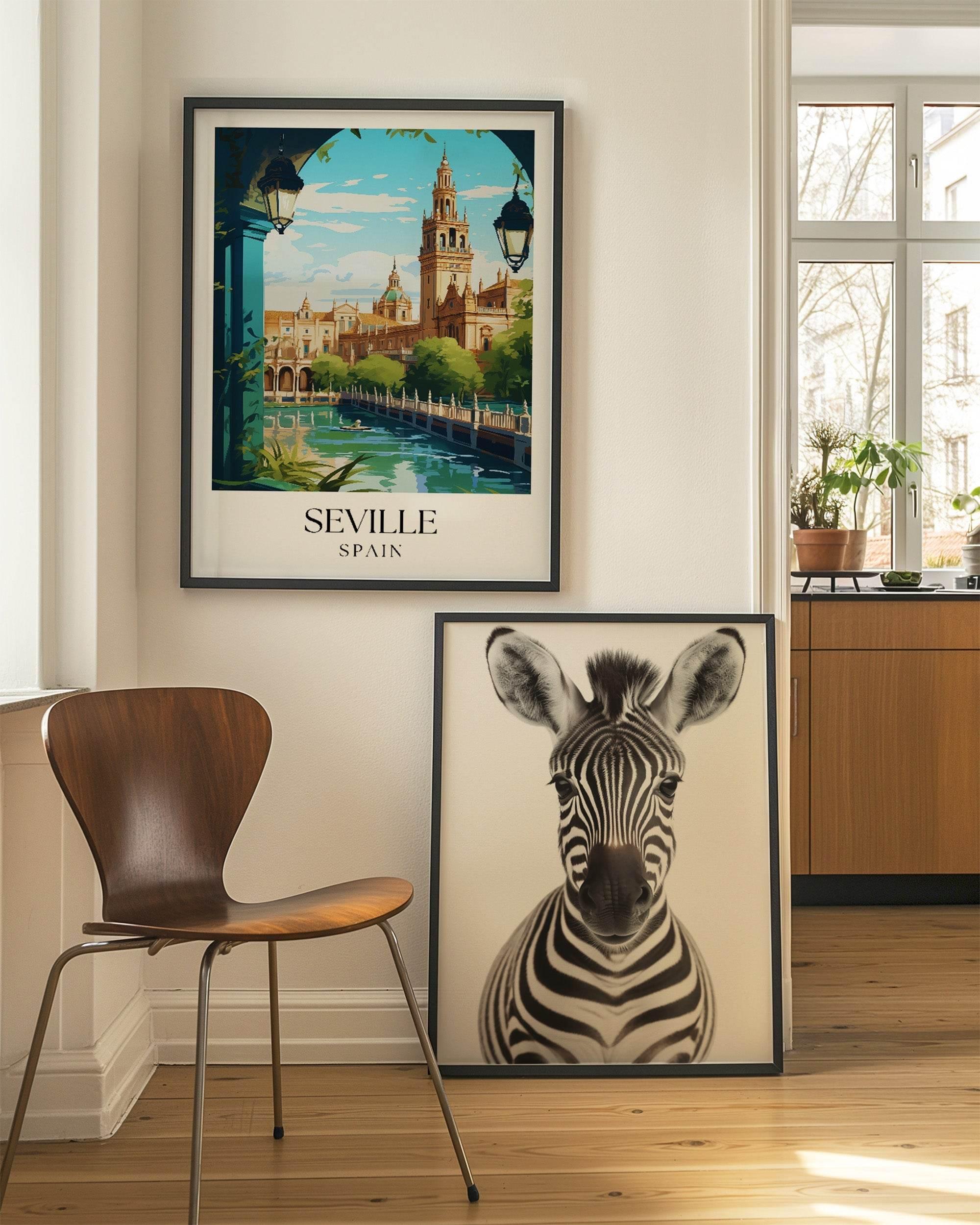 Zebra Wall Art Print - Larosier Prints